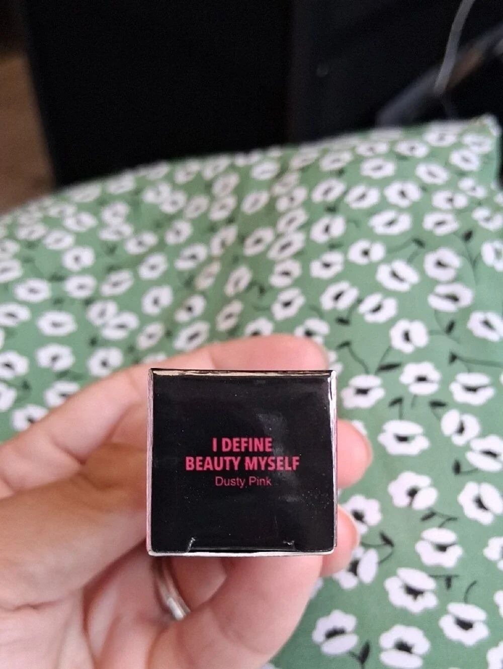 RealHer Moisturizing Lipstick in Black Packaging with Gold Lettering